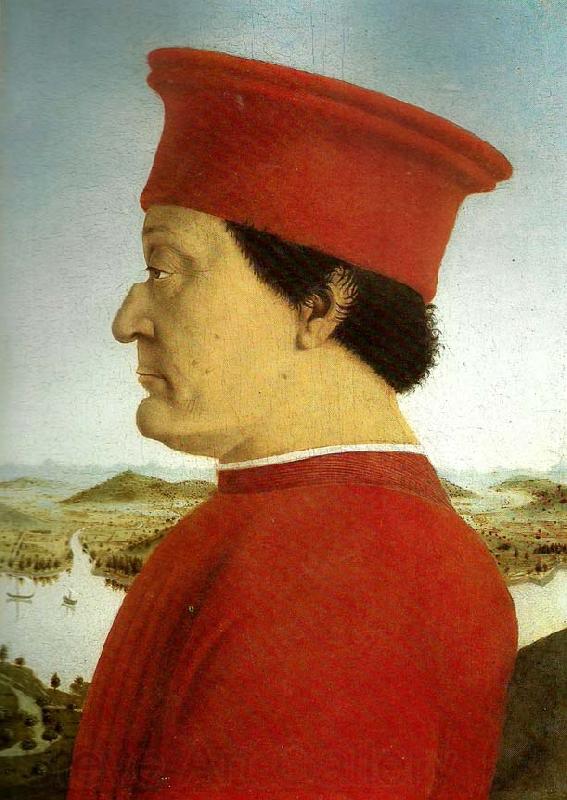 Piero della Francesca portrait of federico da montefeltro Norge oil painting art